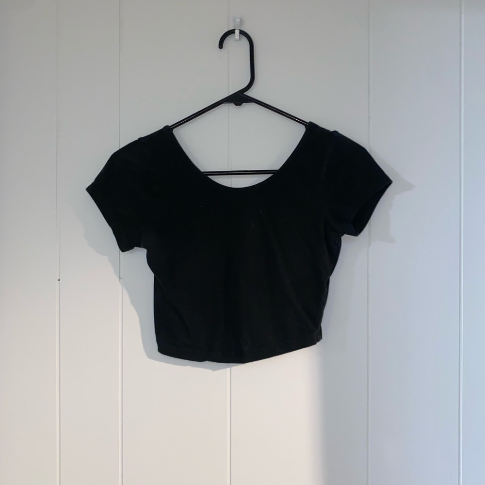 Brandy Melville black crop top